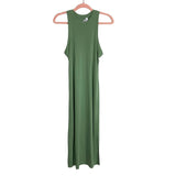 Double Zero Sage with Side Slits Tank Dress- Size S