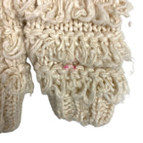 Rylee + Cru Cream Wool Blend Loop Fringe Open Front Cardigan Sweater-Size 4-5Y (see notes, we have matching baby girl sweater)
