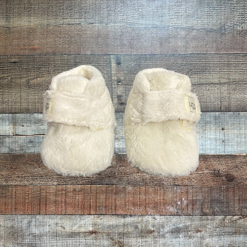 Ugg White Bixbee Booties - Size US 0/1 Kids
