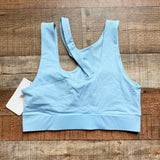 Fabletics Callie Blue Medium Impact Sports Bra NWT- Size L/10