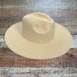 Pink Lily For Next Time Ivory Wide Brim Hat NWT