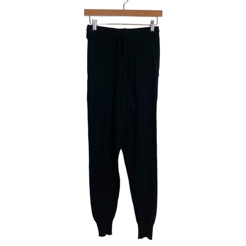 Dreamers Black Knit Front Pocket Joggers- Size S/M (Inseam 28”)