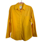 Abercrombie & Fitch Yellow Oversized Button Up Top - Size S