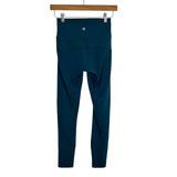 Lululemon Dark Teal Leggings - Size 4 (Inseam 24")