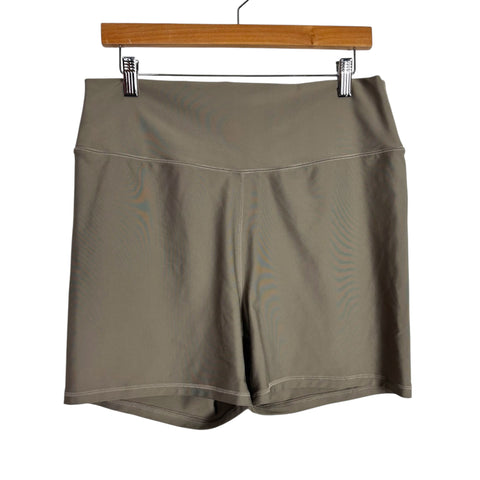 YPB SculptLUX Mocha Biker Shorts- Size XXL