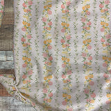 Minnow Citrus and Floral Print with Back Ribbon Bow Swimsuit- Size 3/4T (see notes, we have matching swimsuit)