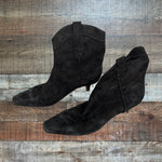 Sam Edelman Black Suede Leather Booties- Size 11 (see notes)