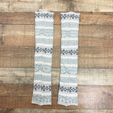 No Brand Gray/Tan/Ivory Knit Leg Warmers