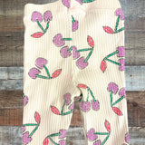 Zara Cherry Print Ribbed Pants- Size 3Y (see notes)