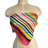 FATE Striped Smocked Back Bandana Top- Size S (we have matching skirt)