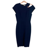 Victoria Beckham Spring Summer 2015 Navy Cutout Zipper Back Dress- Size 8 (see notes)