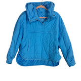 No Brand Blue Puffer Pull Over Jacket - Size M