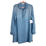 Bella Dahl Chambray Roll Tab Dress NWT- Size L (sold out online)