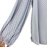 Loft Blue/White Striped with Navy Polka Dots Tunic Top- Size S