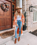 Mustard Seed Orange White Kimono - Size S (See Notes)