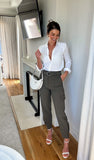 Express Olive Green Belted Cargo Pants - Size 4R (Inseam 26")