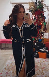 River Island Long Sleeve Belted Cardigan Dress - Size L (Sold Out Online!)