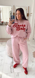 Grayson Threads Pink Quilted Santa Baby Top - Size L ( We Have Matching Bottoms!)