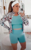 Lululemon Floral Print Cropped Define Jacket - Size 12