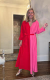 Tuckernuck India Hicks Scarlet and Hot Pink Madame G Caftan NWT - Size XXS