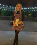 Olivaceous Tweed Mini Dress - Size S