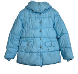 J. Crew Light Blue Signature Puffer Jacket - Size L (Sold Out Online!)