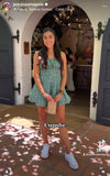 No Brand (Cupshe) Green Floral Print Romper - Size S