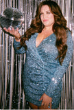 Show Me Your Mumu Light Blue Sequin Dress - Size XXL (Sold Out Online!)