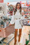 Tularosa Cream Turtleneck Sweater Dress- Size S (See Notes, Sold Out Online!)
