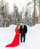 No Brand Red Gown- Size S