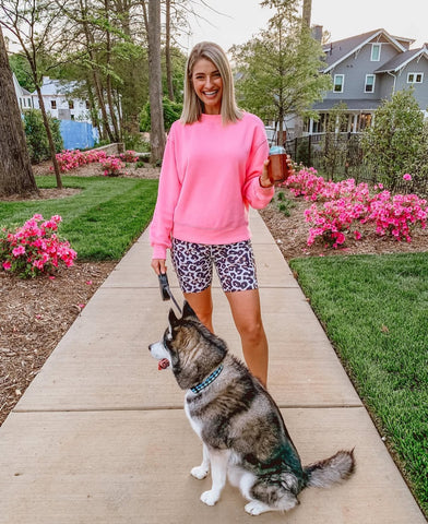 Alo Yoga Hot Pink Sweatshirt - Size M (See Notes)