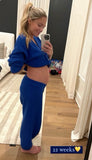FP Beach Royal Blue Knit Joggers - Size S (Inseam 25" - We Have Matching Top!)