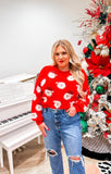 Miss Sparkling Red Santa Sweater - Size XL