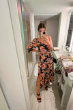 L*Space Floral Print One Shoulder Dress - Size 4 (sold out online)