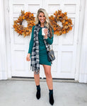 Abercrombie & Fitch Black/White Plaid Scarf