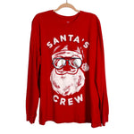 Carters Santa's Crew Long Sleeve Top- Size Adult XL