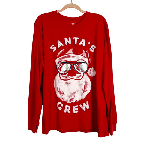 Carters Santa's Crew Long Sleeve Top- Size Adult XL