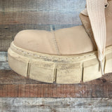 Alohas Tan Leather Chunky Boots- Size 38 (see notes)