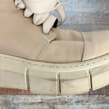 Alohas Tan Leather Chunky Boots- Size 38 (see notes)