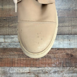 Alohas Tan Leather Chunky Boots- Size 38 (see notes)