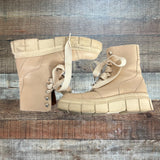 Alohas Tan Leather Chunky Boots- Size 38 (see notes)