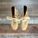 Alohas Tan Leather Chunky Boots- Size 38 (see notes)