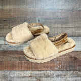 KoolaBurra By Ugg Fuzzy Slide Slipper Shoes - Size 8