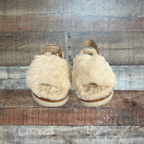KoolaBurra By Ugg Fuzzy Slide Slipper Shoes - Size 8