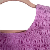 Ganni Pink Smocked Bodice with V Back Dress- Size 44/US 12 (see notes)