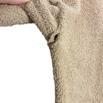 Anrabess Tan Fuzzy Side Slit Sweater- Size S (see notes)