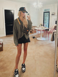 AGOLDE Black Denim Raw Hem Shorts- Size 25 (sold out online)