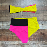 Mara Hoffman Neon Bandeau Bikini Top- Size L (TOP ONLY, we have matching bottoms)