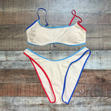 Wild Fable Red White and Blue Bikini Top- Size XL (TOP ONLY, we have matching bottoms)