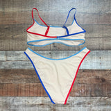 Wild Fable Red White and Blue Bikini Top- Size XL (TOP ONLY, we have matching bottoms)